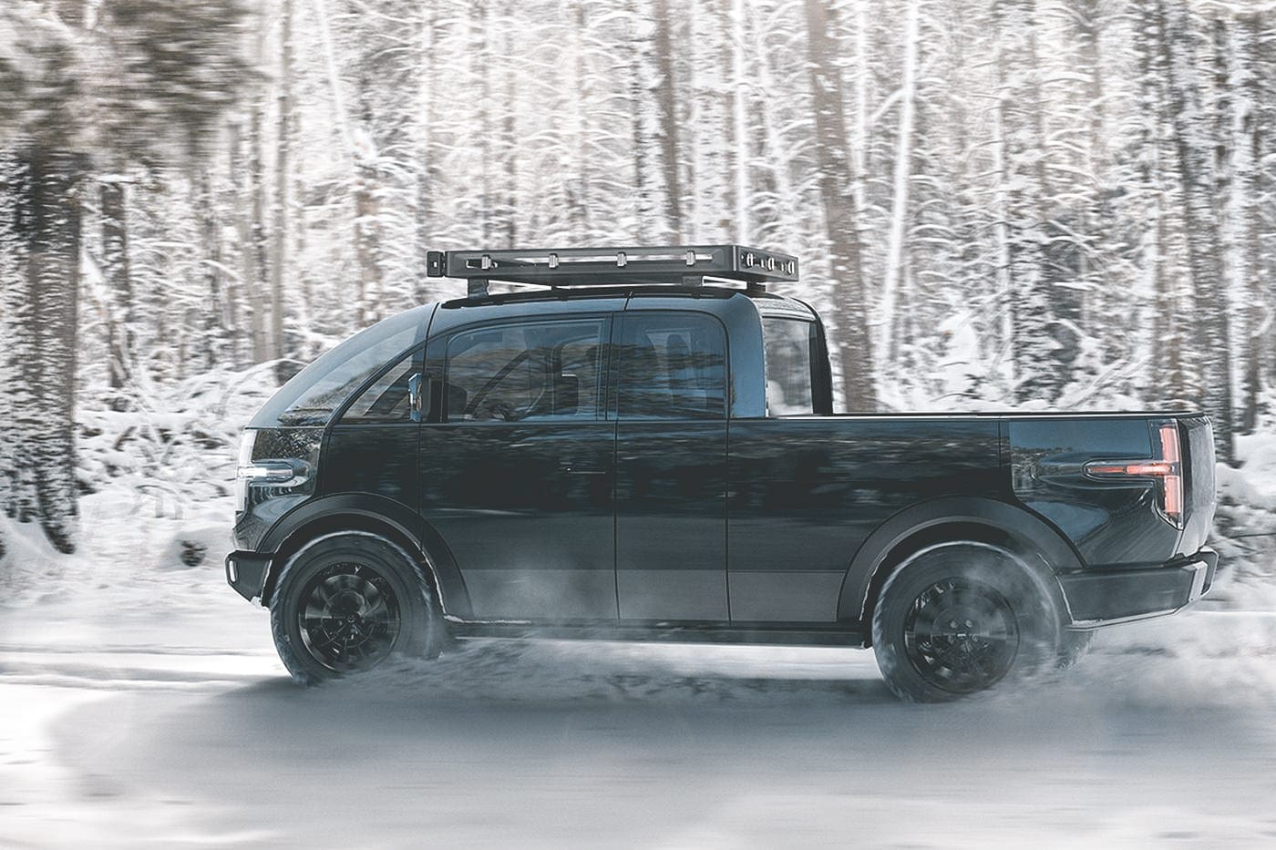Canoo's nieuwe pick-up, Dit 600 pk sterke monster is een pick-up truck en camper in een