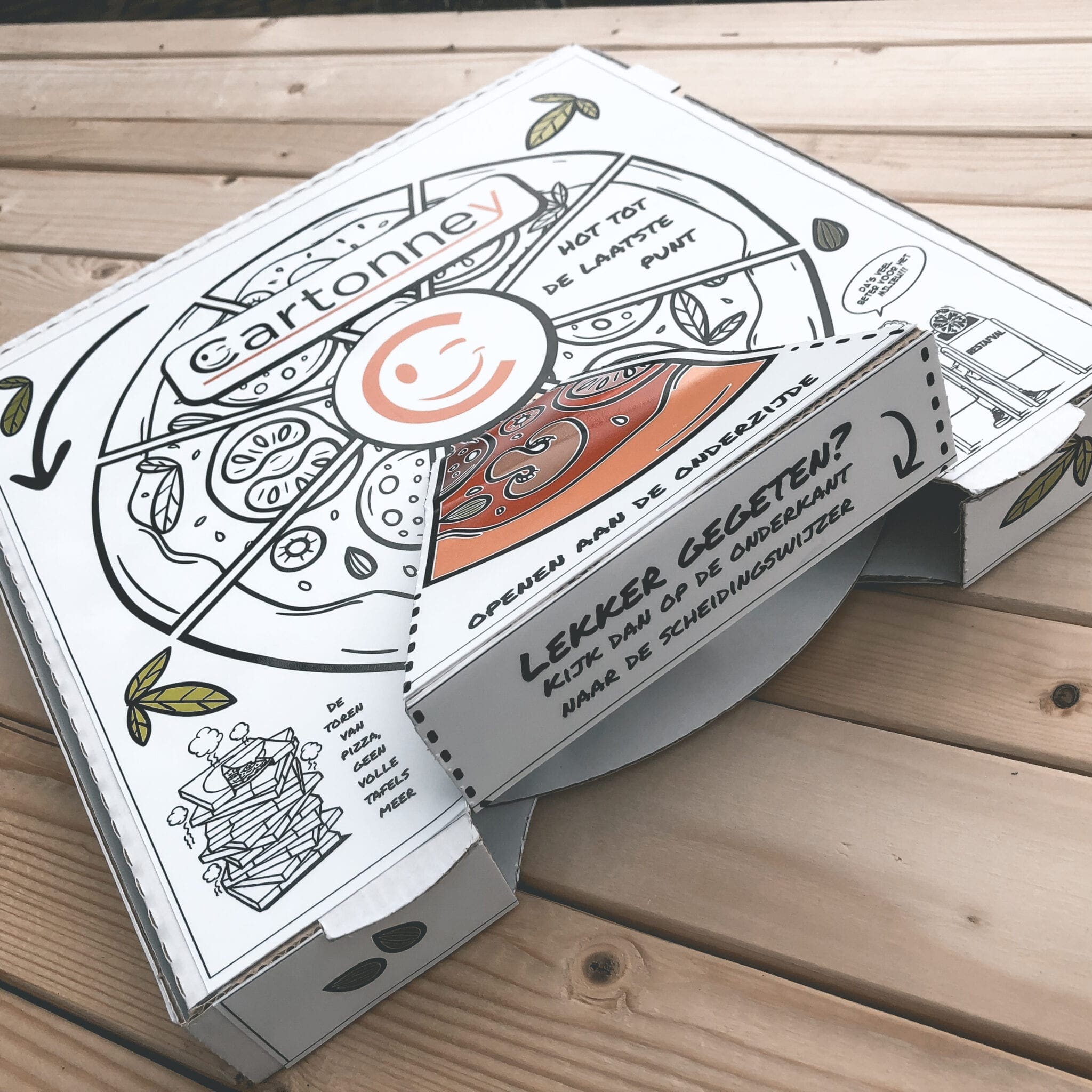 Cartonney, Geniaal: deze doos zorgt ervoor dat je pizza langer warm blijft