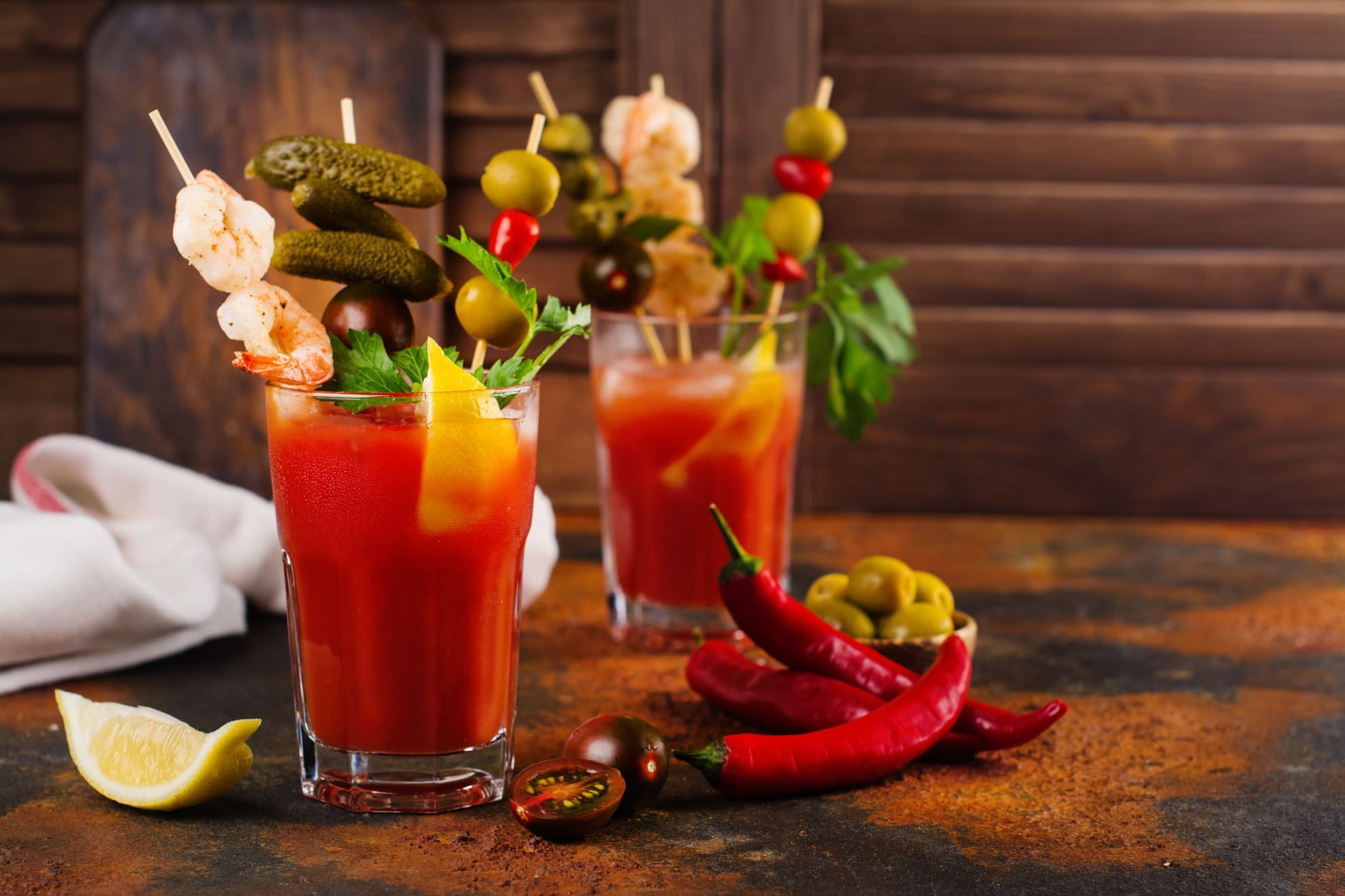 Bloody Mary cocktails