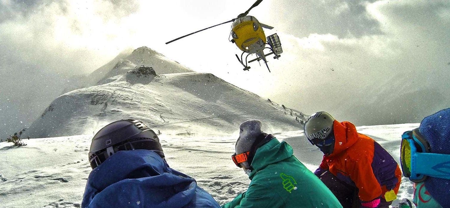 Helikopter skigebied