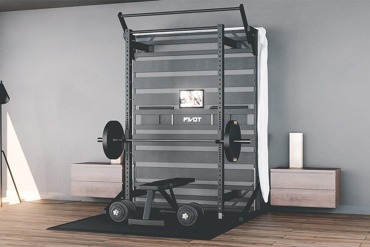 Dit inklapbare tovert je slaapkamer om home gym | MANIFY